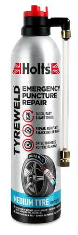 HOLTS TYRE WELD EMERGENCY PUNCTURE REPAIR 400ML EA ** NEW BARCODE **