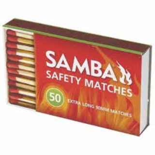 SAMBA SAFETY MATCHES EXTRA LONG 90MM (BOX/50) EA