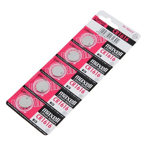 MAXELL COIN BATTERY LITHIUM CR1616 3V PACK/5