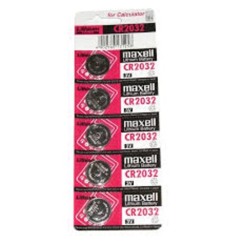 MAXELL COIN BATTERY LITHIUM CR2032 3V PACK/5