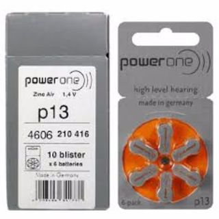 POWERONE HEARING AID BATTERY P13/4606 (RAY13) 1.45V PACK/6