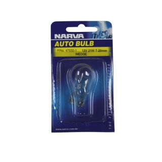 NARVA BULB 12V 21W T-20MM WEDGE (47530) BL/1