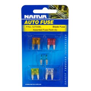 NARVA FUSE MINI ASSORTED AMP (52700) BL/5