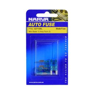 NARVA FUSE MINI 15AMP BLUE (52715) BL/5