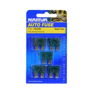 NARVA FUSE 2-BLADE MICRO 30AMP GREEN (52830) BL/5