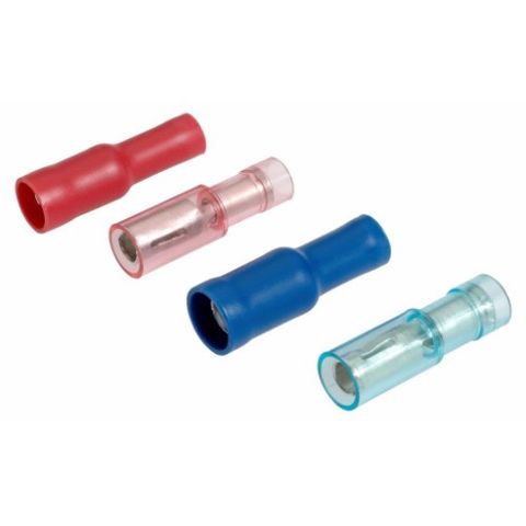 NARVA TERMINAL BULLET FEMALE RED 2.5-3MM (56050) BL/12