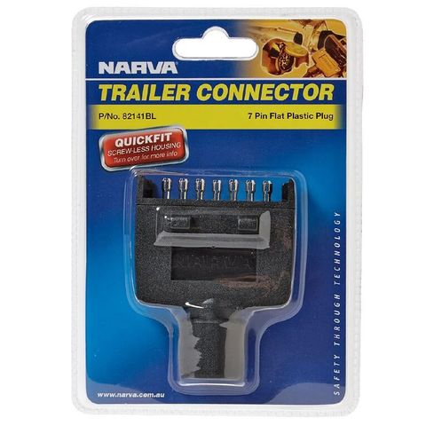 NARVA TRAILER CONNECTER SOCKET 7 PIN FLAT 15AMP 12V (82141) BL/1