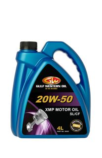 GULF WESTERN MULTI-GRADE ENGINE OIL XMP 20W50 (30422) 4L EA