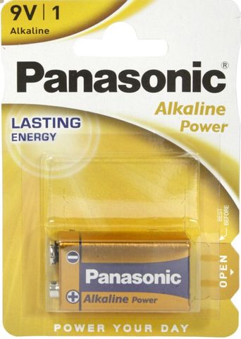 PANASONIC ALKALINE POWER BATTERY 9V BL/1