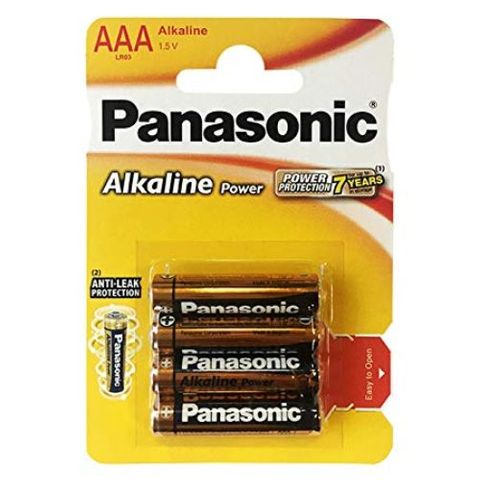 PANASONIC ALKALINE BATTERIES AAA BL/4