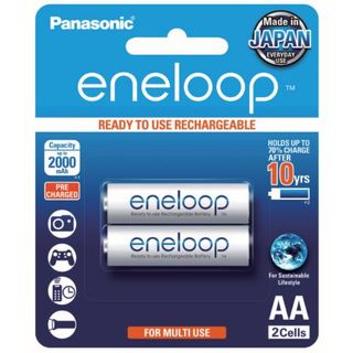 PANASONIC ENELOOP RECHARGEABLE BATTERY AA BL/2