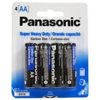 PANASONIC SUPER HEAVY DUTY BATTERIES AA BL/4