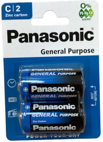 PANASONIC SUPER HEAVY DUTY BATTERIES C BL/2