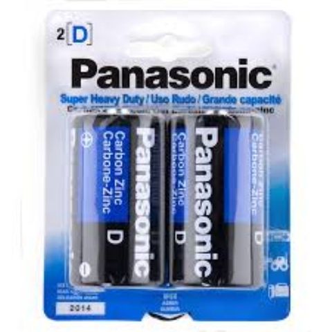 PANASONIC SUPER HEAVY DUTY BATTERIES D BL/2