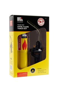 HOT DEVIL TRADE MAP GAS SWIRL FLAME TORCH KIT (BOXED) EA
