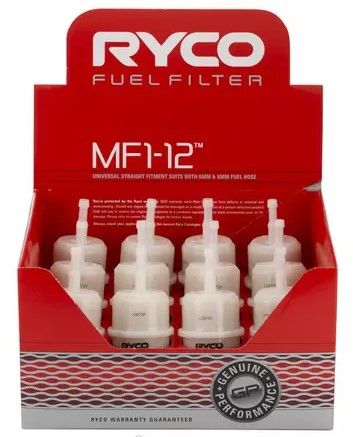 RYCO MULTI FIT FUEL FILTER (MF1-12) EA