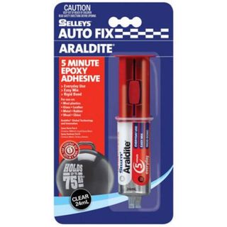 SELLEYS AUTOFIX ARALDITE 5 MINUTE EPOXY ADHESIVE 24ML BL/1 *NEW BARCODE*