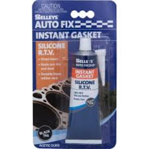 SELLEYS AUTOFIX INSTANT GASKET BLACK TUBE 75G BL/1