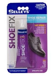 SELLEYS SHOE FIX ADHESIVE CLEAR TUBE 50ML BL/1