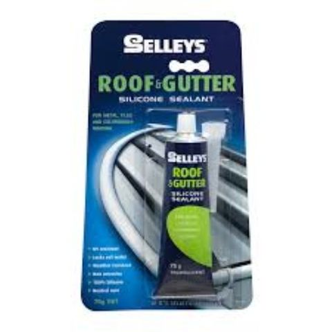 SELLEYS ROOF AND GUTTER SILICONE SEALANT TRANSLUCENT TUBE 75G BL/1