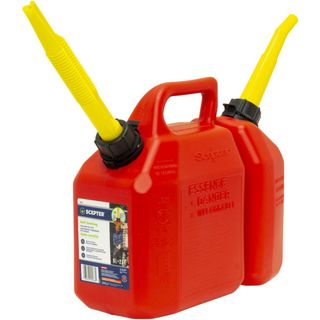SCEPTER FUEL & OIL CAN (2 IN 1) RED 6L EA