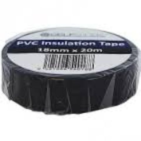 SELFSTICK INSULATION TAPE BLACK 18MM X 20M EA