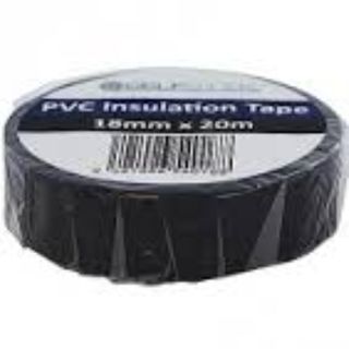 SELFSTICK INSULATION TAPE BLACK 18MM X 20M EA