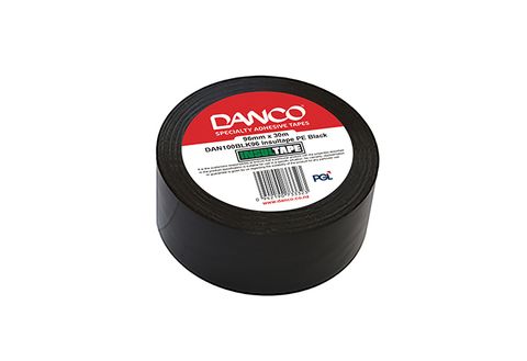 INSULTAPE DUCT TAPE PVC BLACK 72MM X 30M EA