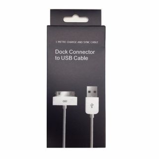 CABLE DOCK CONNECTOR TO USB WHITE 1M (IPOD/IPHONE) BOX/1