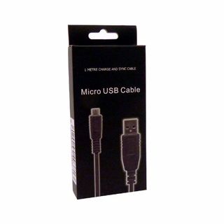 CABLE MICRO USB 1M BLACK BOX/1