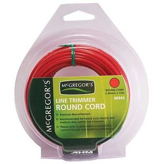 MCGREGORS LINE TRIMMER CORD RED (11262) 2.4MM X 12M EA *NEW BARCODE*