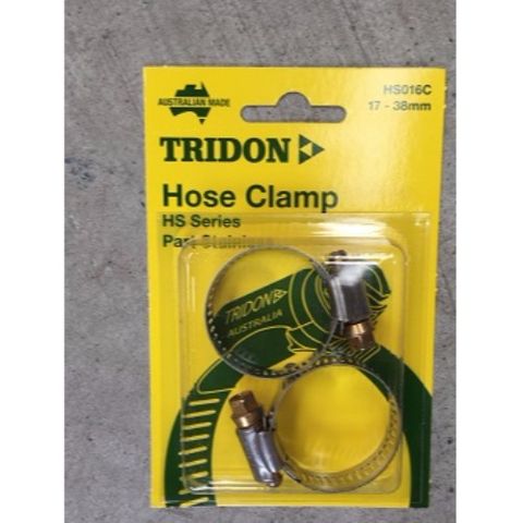 TRIDON HOSE CLAMP HS16 (21-38MM) BL/2
