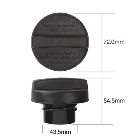 TRIDON FUEL CAP NON LOCKING PLASTIC SCREW (TFNL228) EA