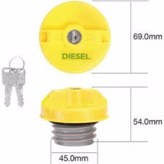 TRIDON FUEL CAP NON LOCKING PLASTIC SCREW YELLOW (TNL102D / TFNL234D) EA