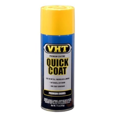 VHT QUICK COAT ENAMEL PAINT YELLOW AEROSOL 325ML EA