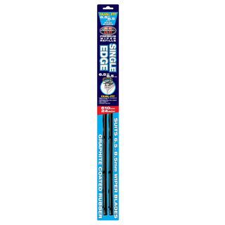 WIPER REFILL DUAL FIT SINGLE EDGE RUBBER 24IN (6.5-8.5MM) PACK/2