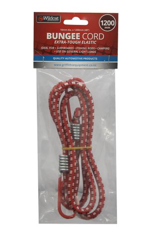 WILD CAT ELASTIC OCCY BUNGEE CORD 1200MM EA
