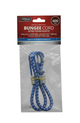 WILD CAT ELASTIC OCCY BUNGEE CORD 600MM EA
