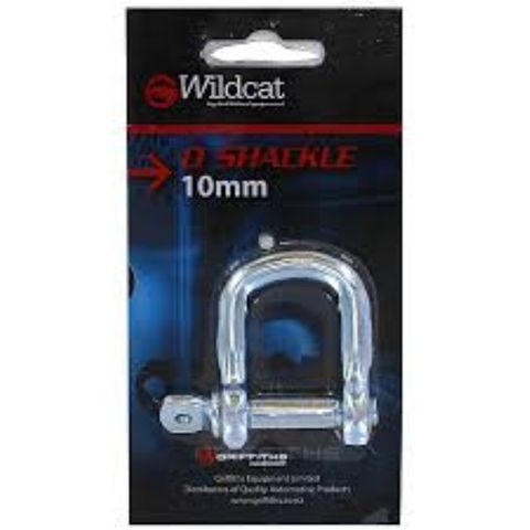 WILDCAT D SHACKLE 10MM BL/1