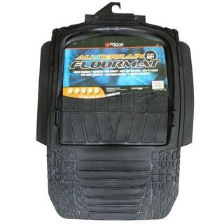 ALL TERRAIN RUBBER FLOOR MAT HEAVY DUTY 4WD BLACK LARGE (780X600MM) EA