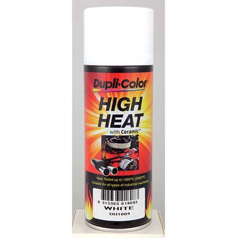 DUPLI-COLOR ENGINE PAINT HI HEAT CERAMIC WHITE AEROSOL 340G EA