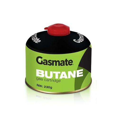 BUTANE PROPANE GAS CANNISTER SCREW TOP 230GM BOX/24