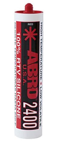 ABRO HI TEMP RTV SILICONE SEALANT RED 300GM EA