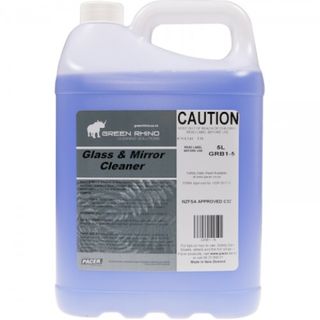 GREEN RHINO GLASS AND MIRROR CLEANER (GRB1-5) 5L EA