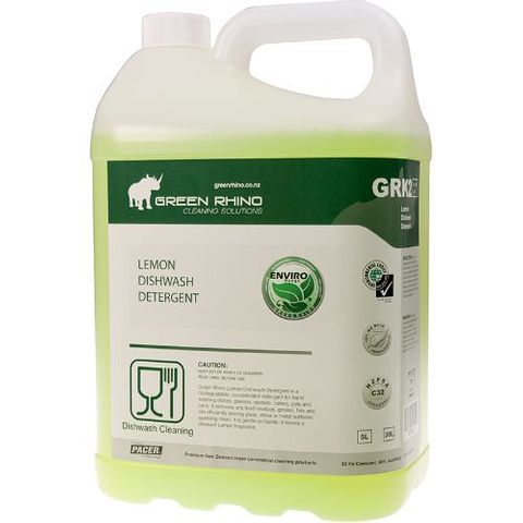 GREEN RHINO LEMON DISHWASH DETERGENT (GRK2-5) 5L EA