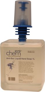 PURECHEM FOAMING HAND SOAP ANTIBACTERIAL 1L CARTRIDGE/EA