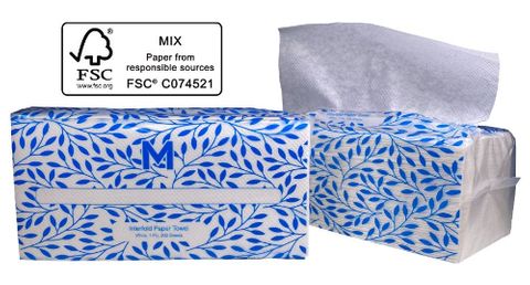 INTERFOLD PAPER TOWEL V-FOLD (MPH27160) BOX/4000