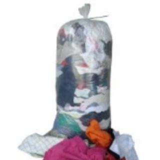 T SHIRT RAGS WASHED MULTI COLOURED 10KG EA