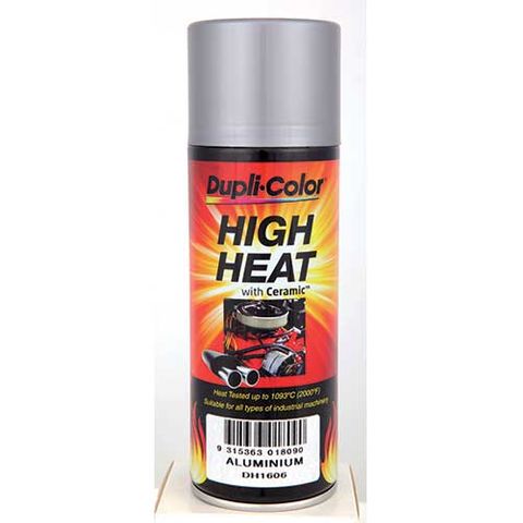 DUPLI-COLOR ENGINE PAINT HI HEAT CERAMIC ALUMINIUM AEROSOL 340G EA