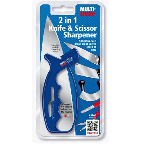 MULTI SHARP 2IN1 KNIFE & SCISSOR SHARPENER BL/1